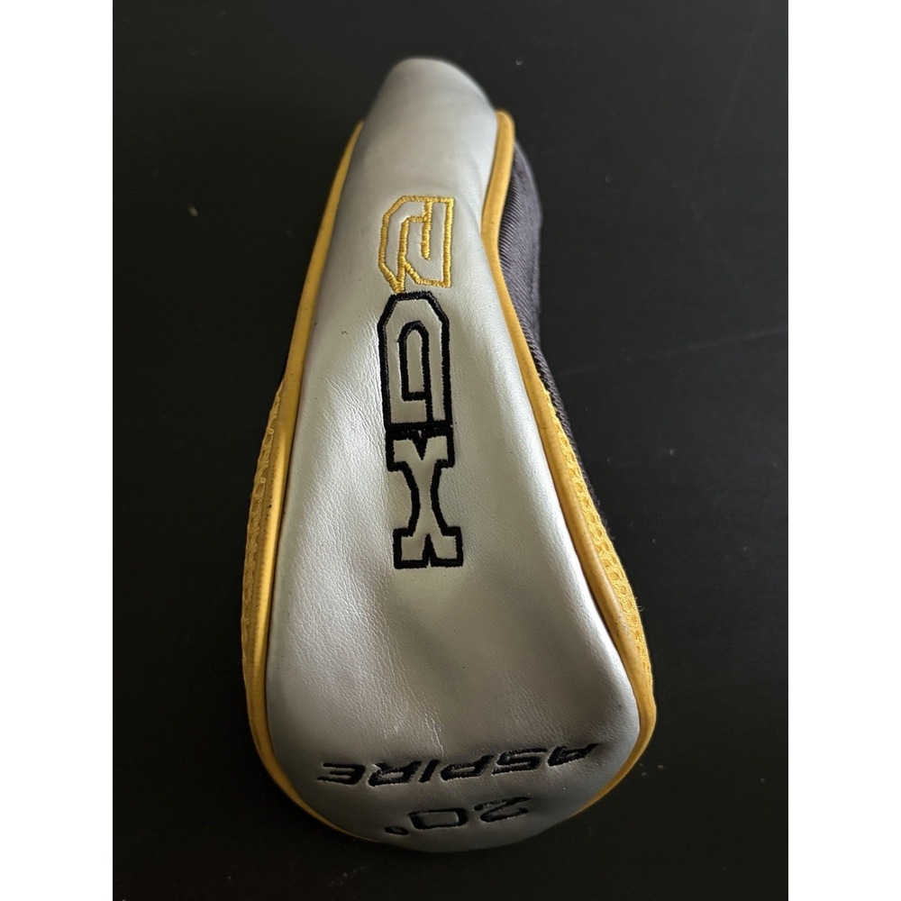Aspire Golf XD2 20 Degree Golf Club Hybrid Headcover Gray‎ Yellow Black